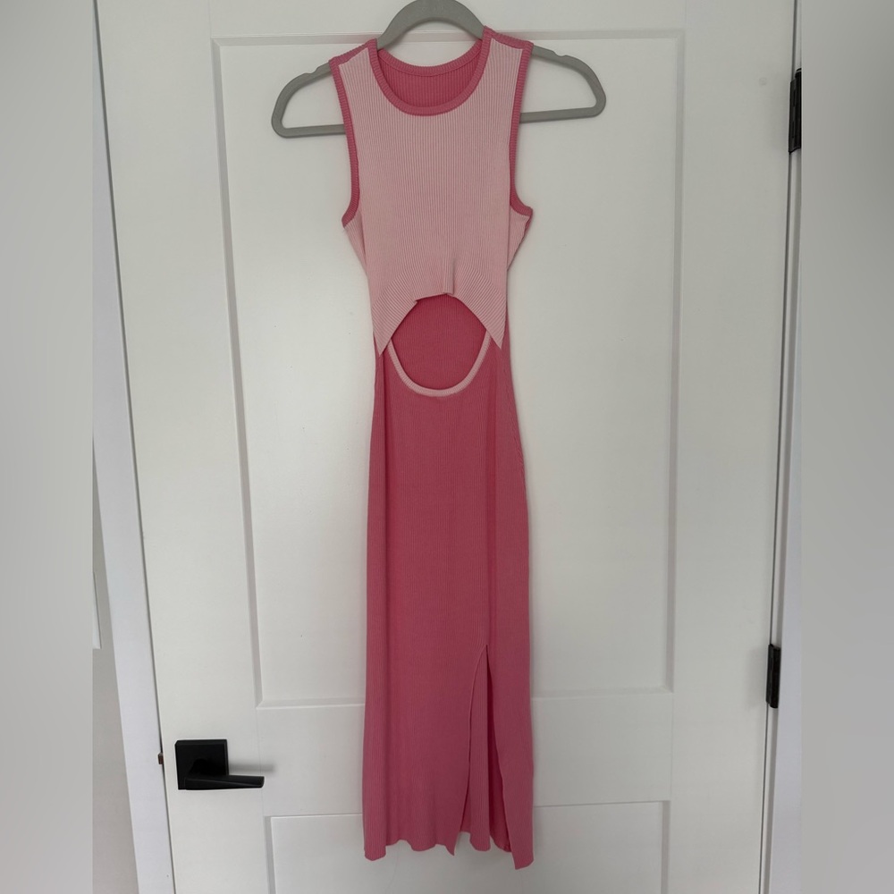 Women’s midi color block dress